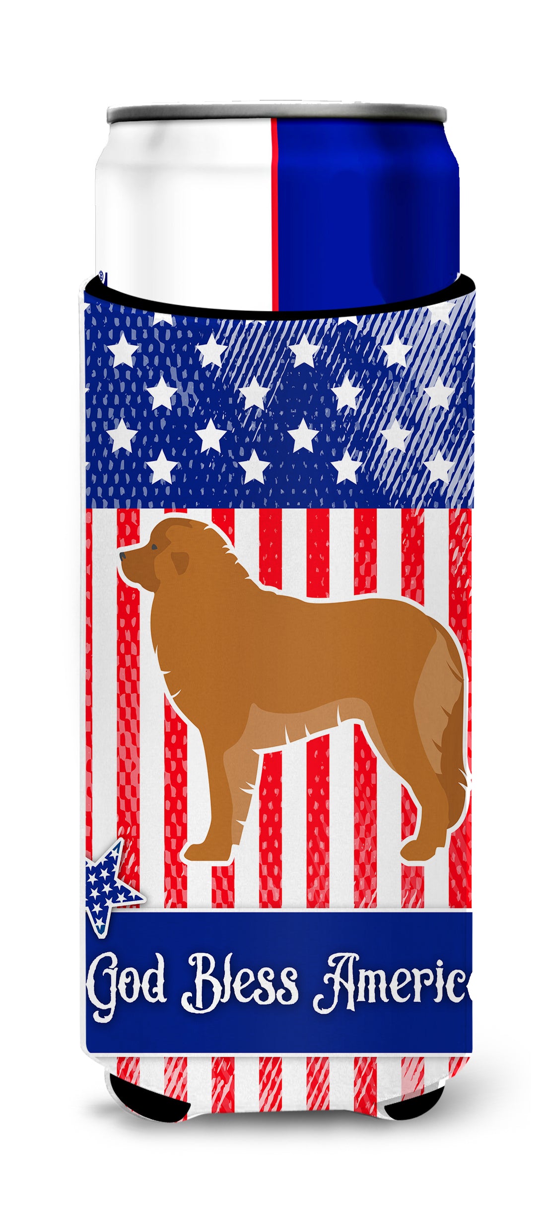 USA Patriotic Leonberger  Ultra Hugger for slim cans BB3358MUK  the-store.com.