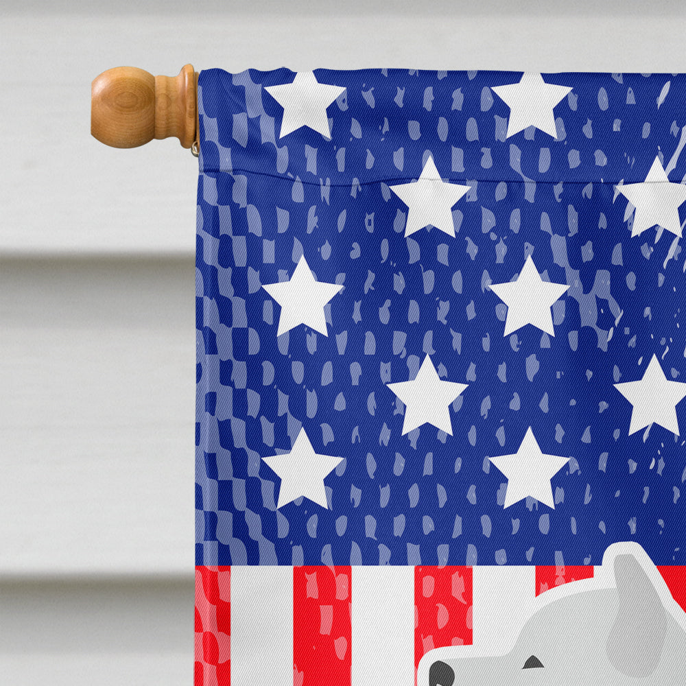 USA Patriotic Samoyed Flag Canvas House Size BB3359CHF  the-store.com.