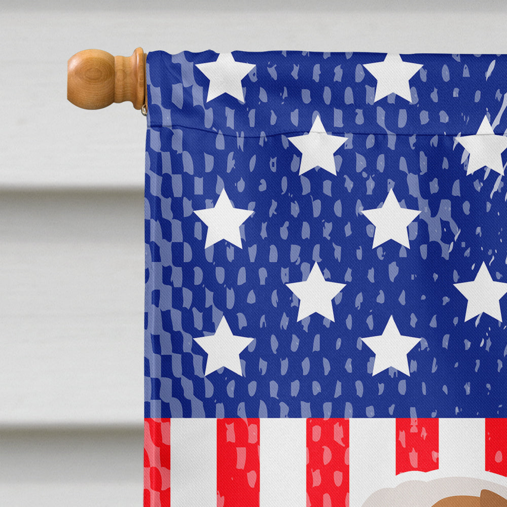 USA Patriotic English Bulldog Flag Canvas House Size BB3362CHF  the-store.com.