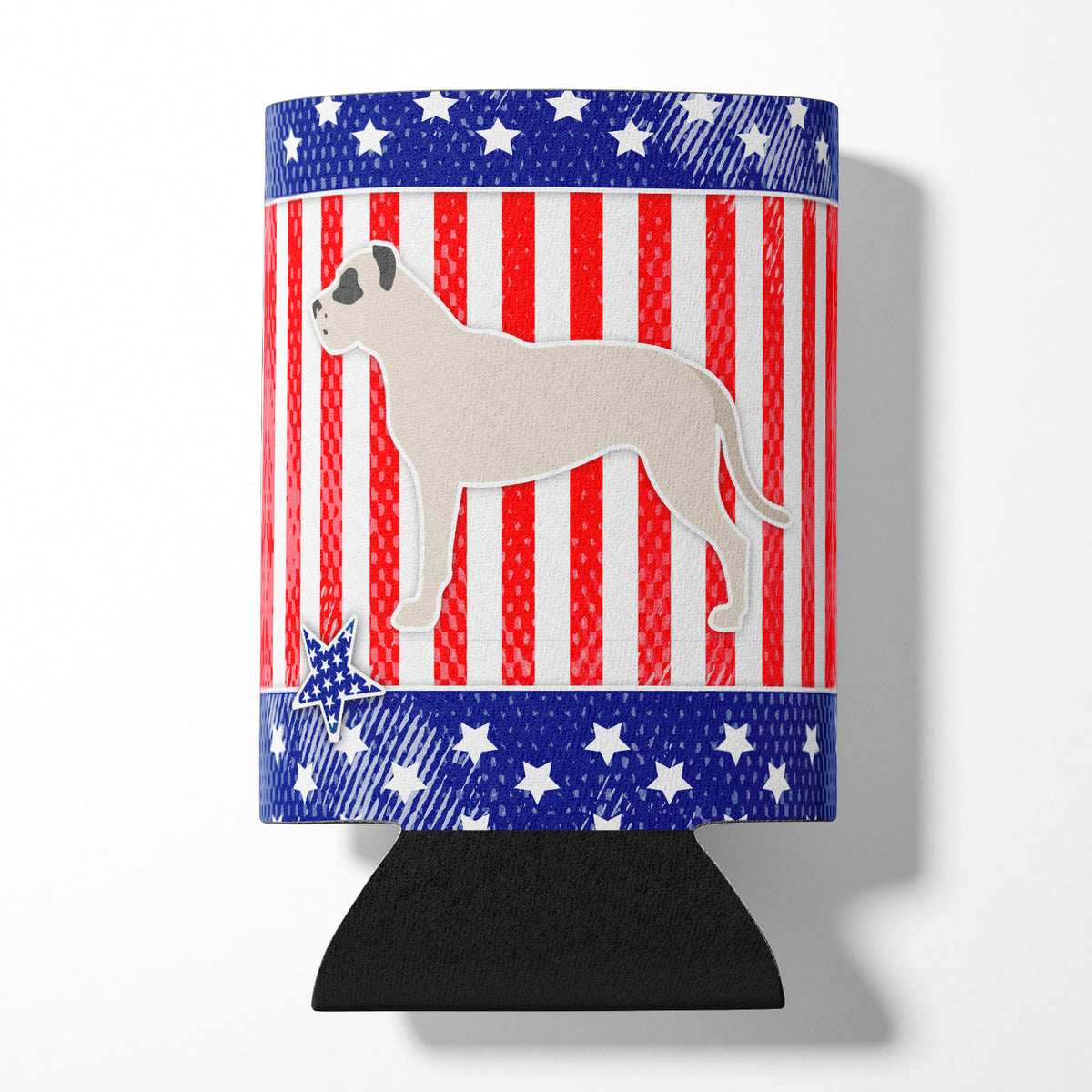 USA Patriotic Dogo Argentino Can or Bottle Hugger BB3367CC  the-store.com.
