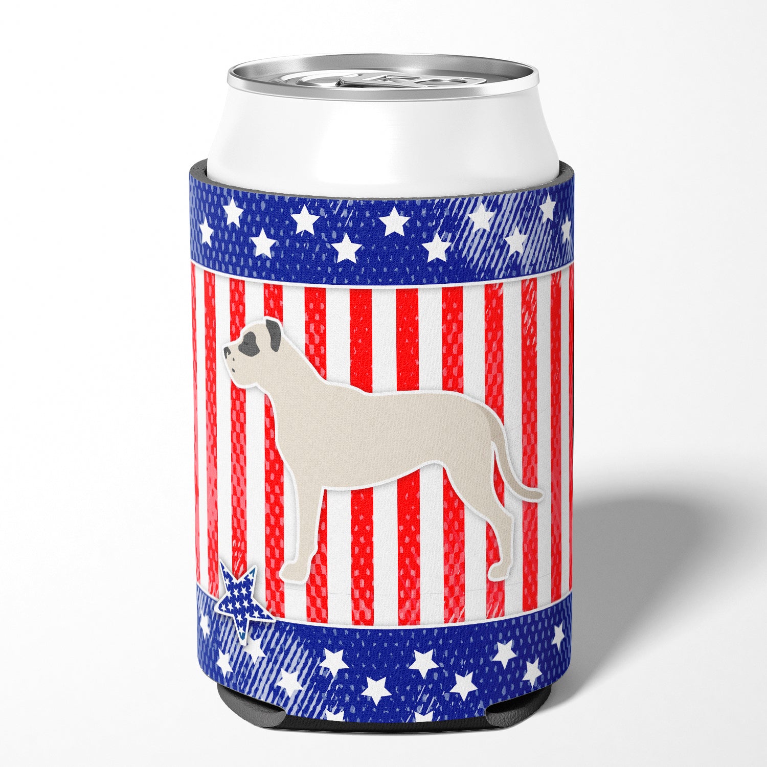 USA Patriotic Dogo Argentino Can or Bottle Hugger BB3367CC  the-store.com.