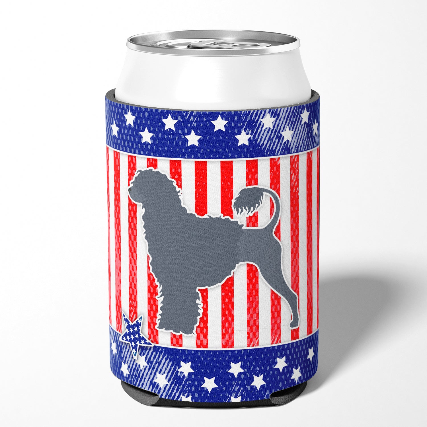 USA Patriotic Portuguese Water Dog Can or Bottle Hugger BB3368CC  the-store.com.