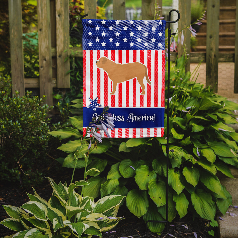 USA Patriotic Dogue de Bordeaux Flag Garden Size BB3370GF