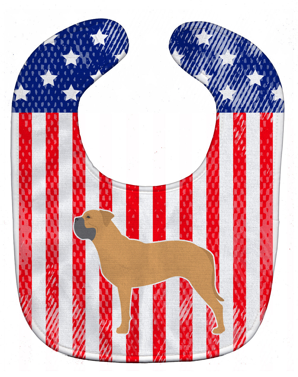 USA Patriotic Bullmastiff Baby Bib BB3371BIB - the-store.com