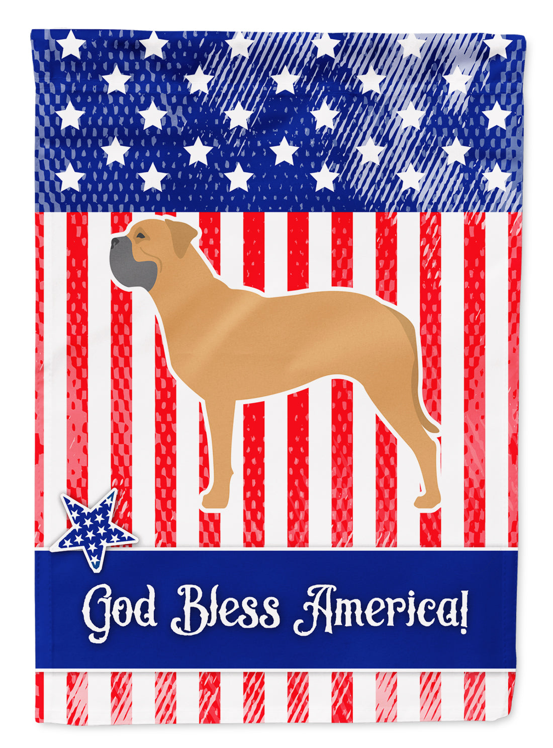 USA Patriotic Bullmastiff Flag Garden Size BB3371GF  the-store.com.