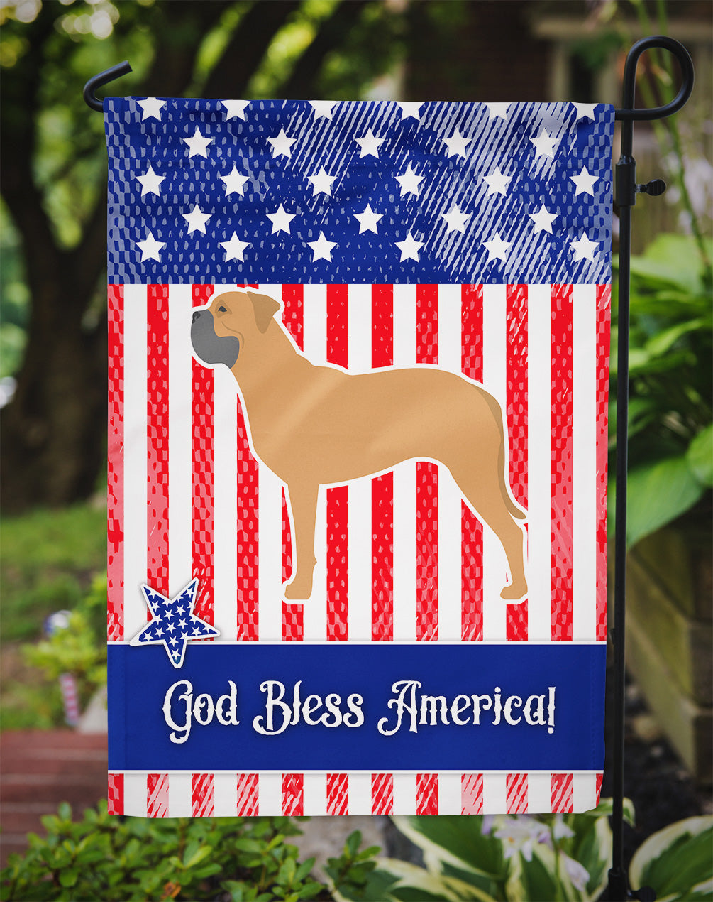 USA Patriotic Bullmastiff Flag Garden Size BB3371GF