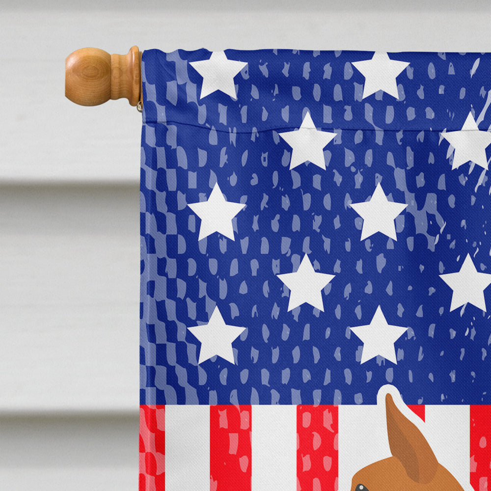 USA Patriotic Basenji Flag Canvas House Size BB3374CHF