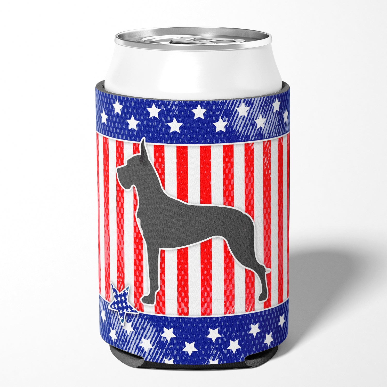 USA Patriotic Great Dane Can ou Bottle Hugger BB3375CC