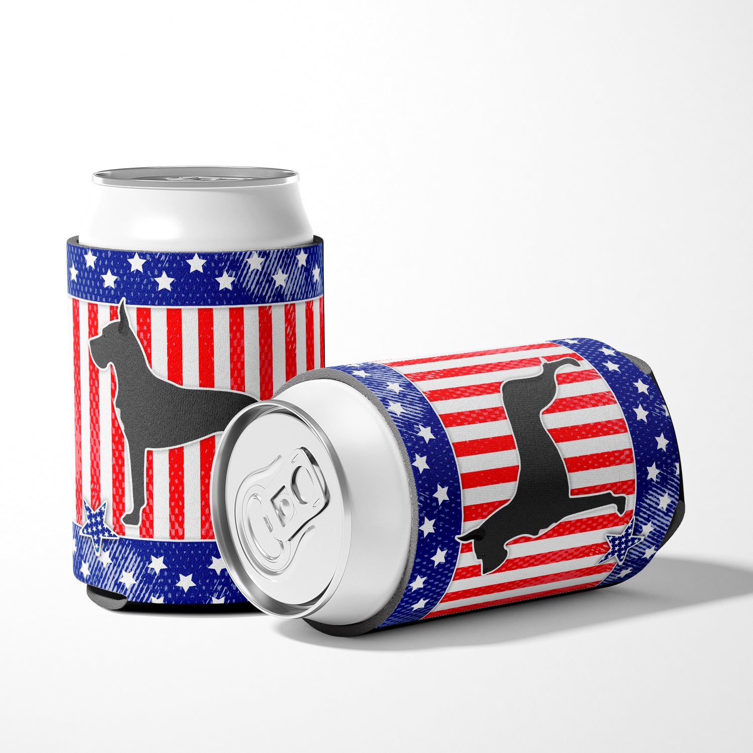 USA Patriotic Great Dane Can or Bottle Hugger BB3375CC  the-store.com.