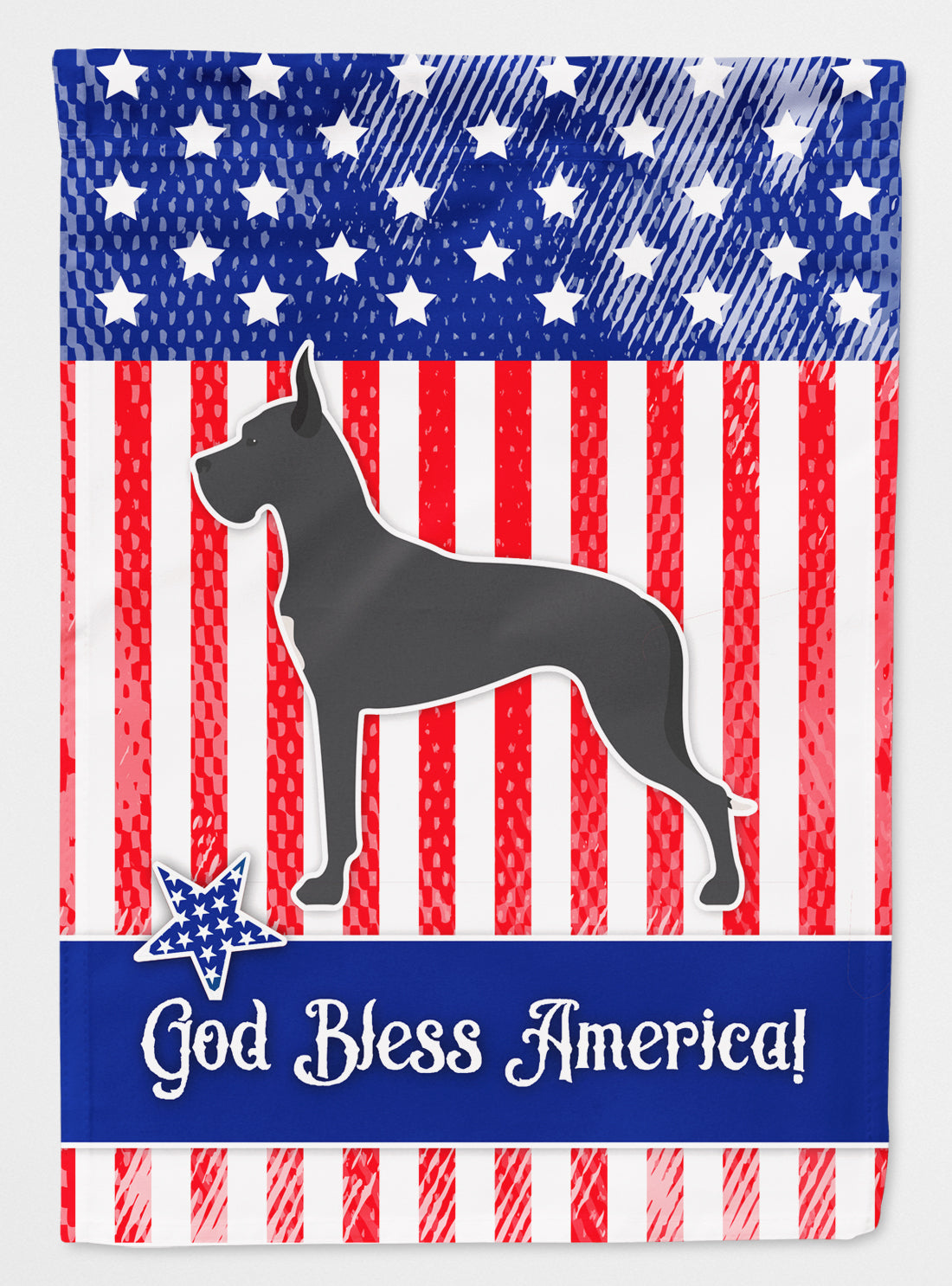USA Patriotic Great Dane Flag Canvas House Size BB3375CHF  the-store.com.