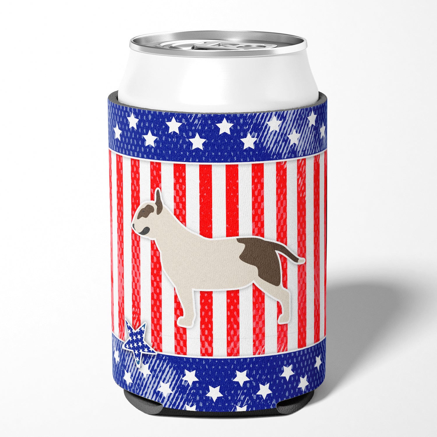 USA Patriotic Bull Terrier Can or Bottle Hugger BB3378CC  the-store.com.