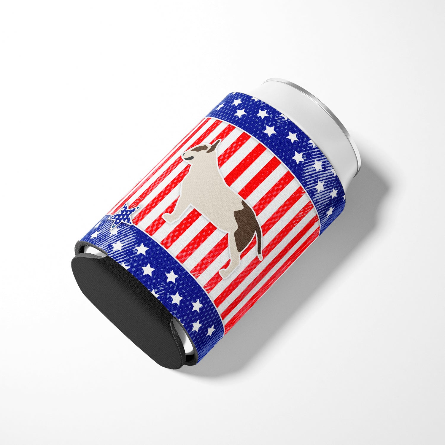 USA Patriotic Bull Terrier Can or Bottle Hugger BB3378CC
