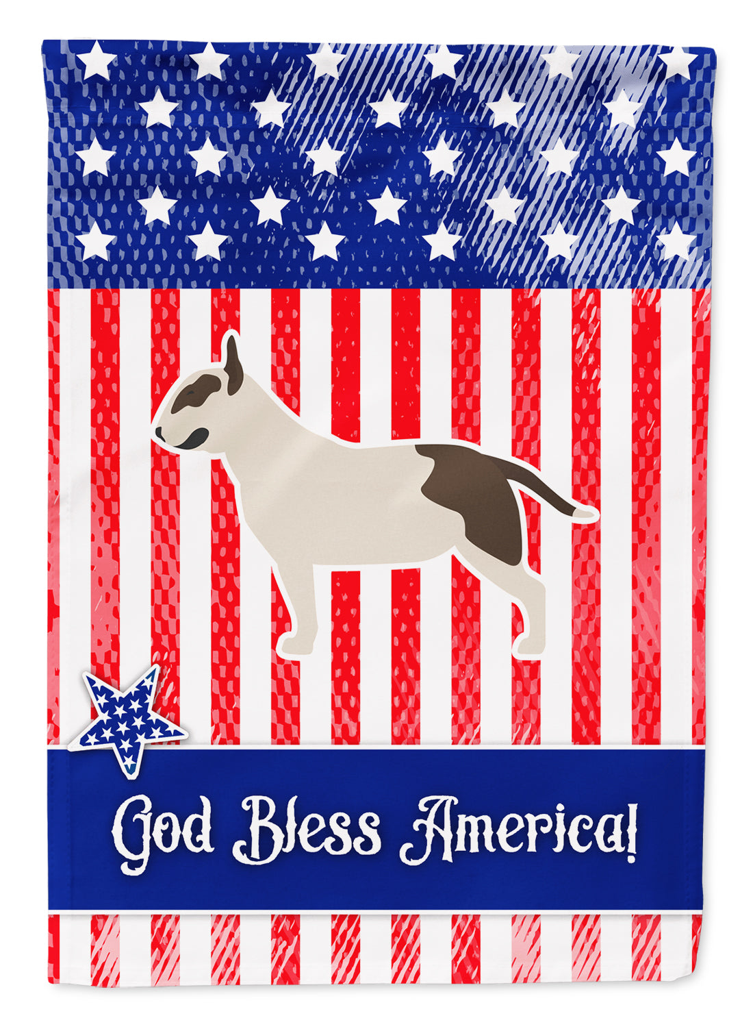 USA Patriotic Bull Terrier Flag Garden Size BB3378GF