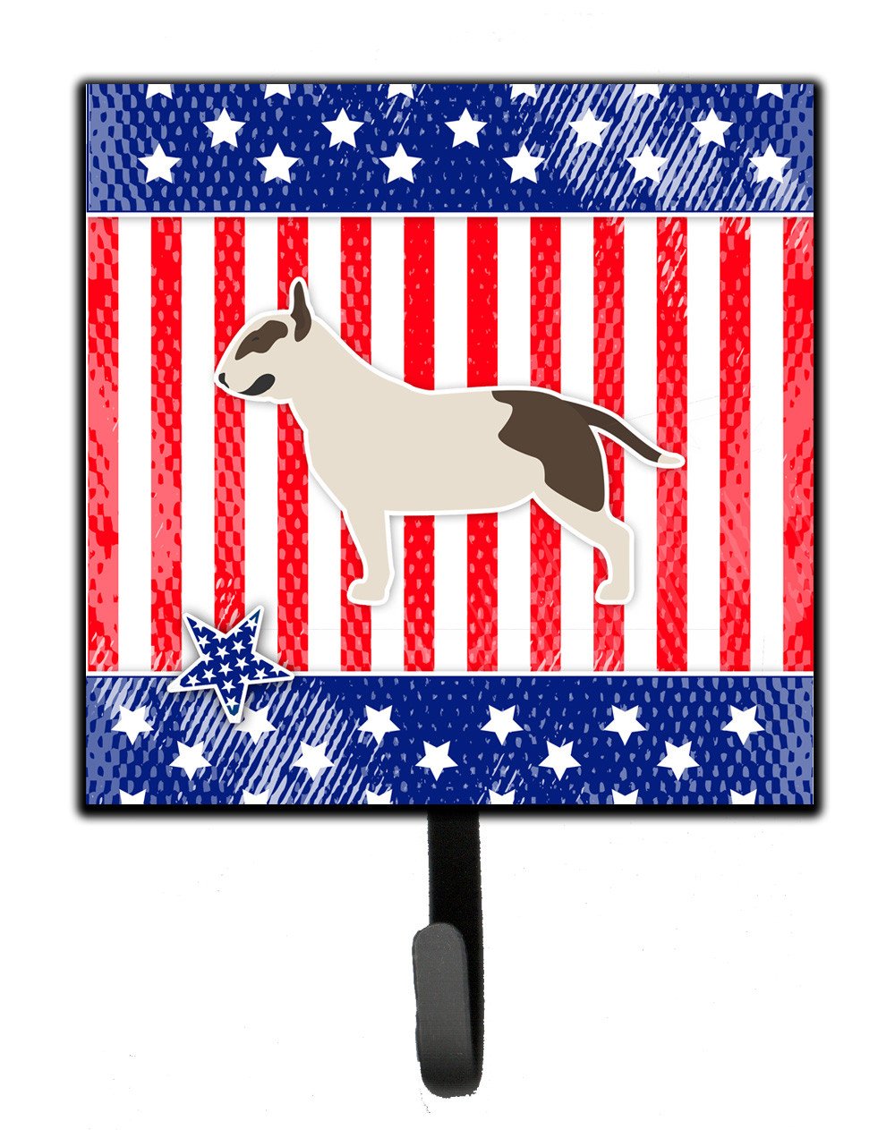 USA Patriotic Bull Terrier Leash or Key Holder BB3378SH4 by Caroline's Treasures