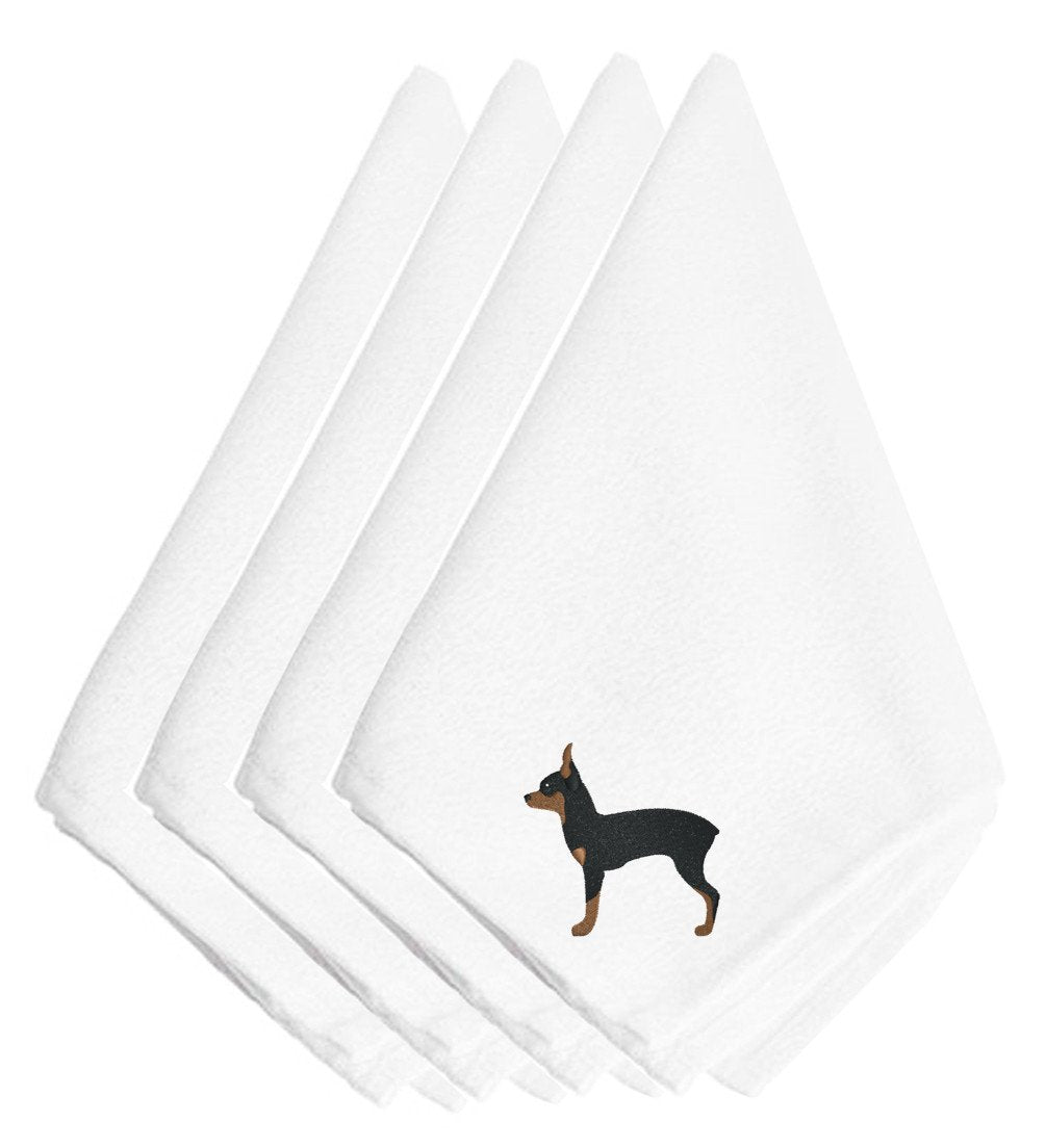 Toy Fox Terrier Embroidered Napkins Set of 4 BB3387NPKE by Caroline's Treasures