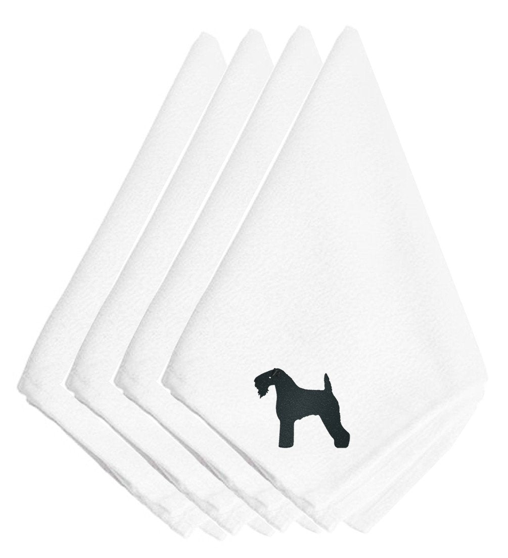 Kerry Blue Terrier Embroidered Napkins Set of 4 BB3392NPKE by Caroline&#39;s Treasures