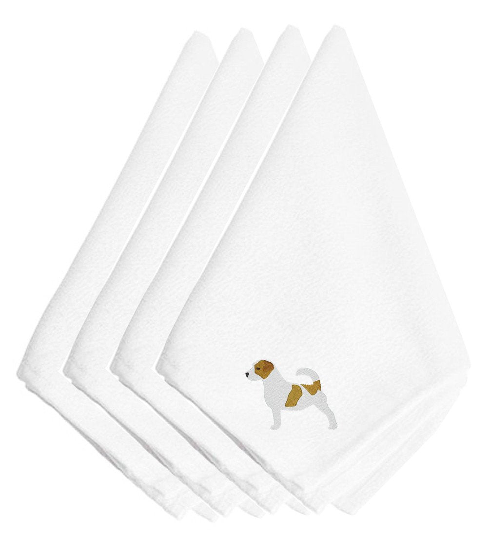 Jack Russell Terrier Embroidered Napkins Set of 4 BB3407NPKE by Caroline's Treasures