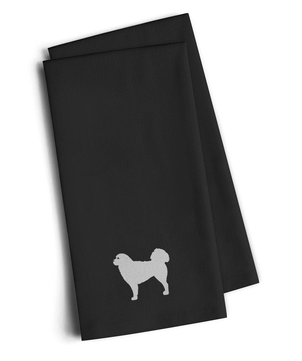 Polish Tatra Sheepdog Black Embroidered Kitchen Towel Set of 2 BB3427BKTWE by Caroline's Treasures