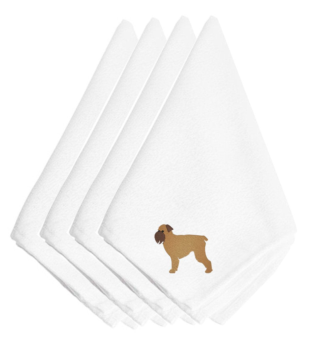 Brussels Griffon Embroidered Napkins Set of 4 BB3440NPKE by Caroline&#39;s Treasures