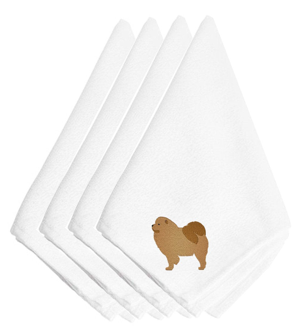 Chow Chow Embroidered Napkins Set of 4 BB3451NPKE by Caroline&#39;s Treasures