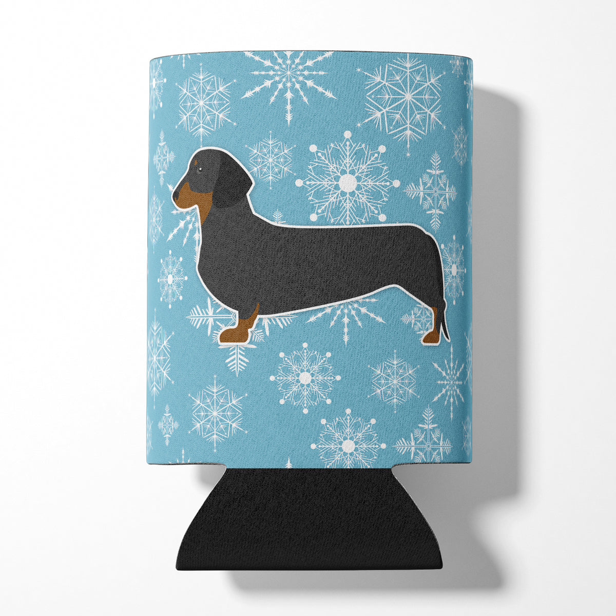Winter Snowflake Dachshund Can or Bottle Hugger BB3482CC  the-store.com.
