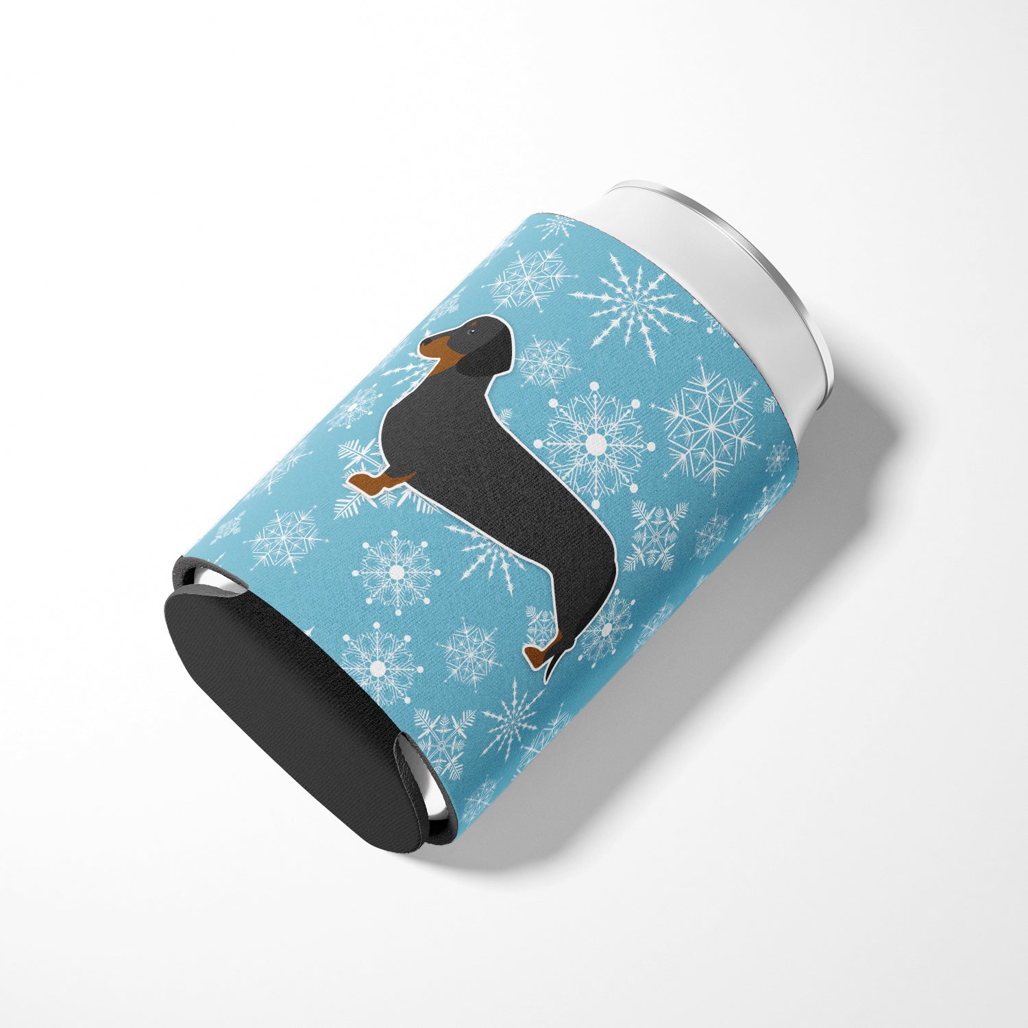 Winter Snowflake Dachshund Can or Bottle Hugger BB3482CC  the-store.com.