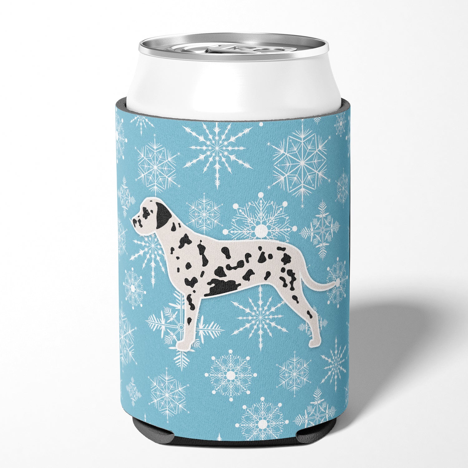 Winter Snowflake Dalmatian Can or Bottle Hugger BB3483CC