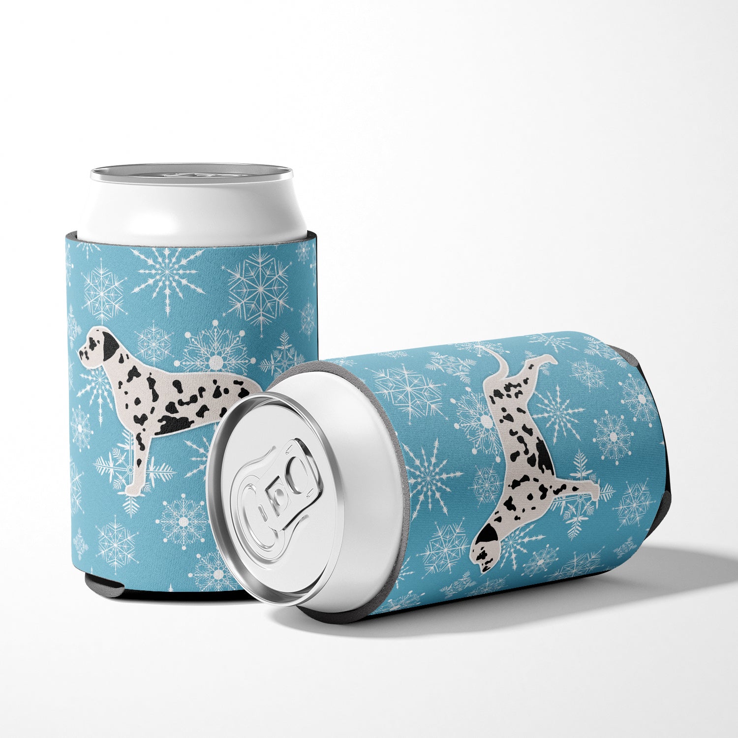 Winter Snowflake Dalmatian Can or Bottle Hugger BB3483CC  the-store.com.