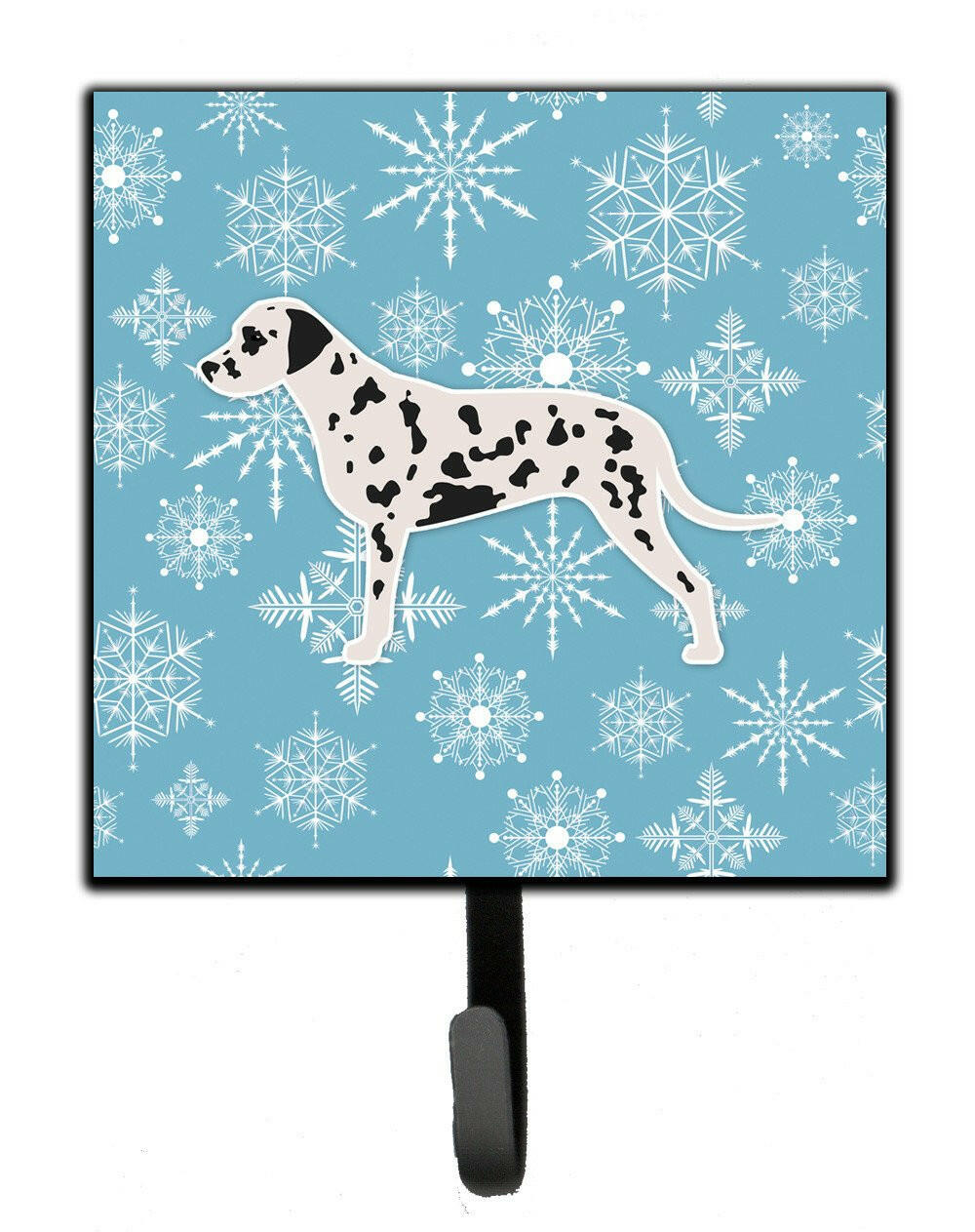 Winter Snowflake Dalmatian Leash or Key Holder BB3483SH4 by Caroline&#39;s Treasures