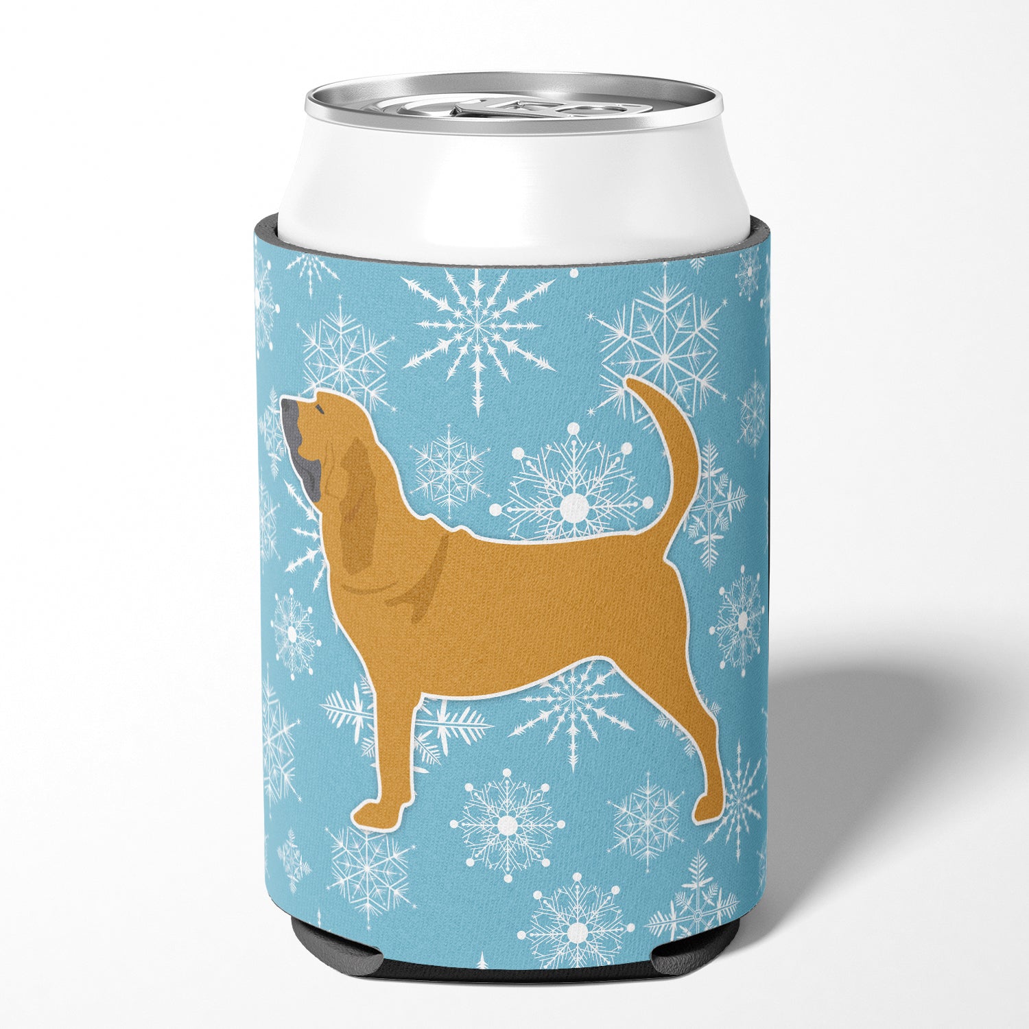 Winter Snowflake Bloodhound Can or Bottle Hugger BB3484CC