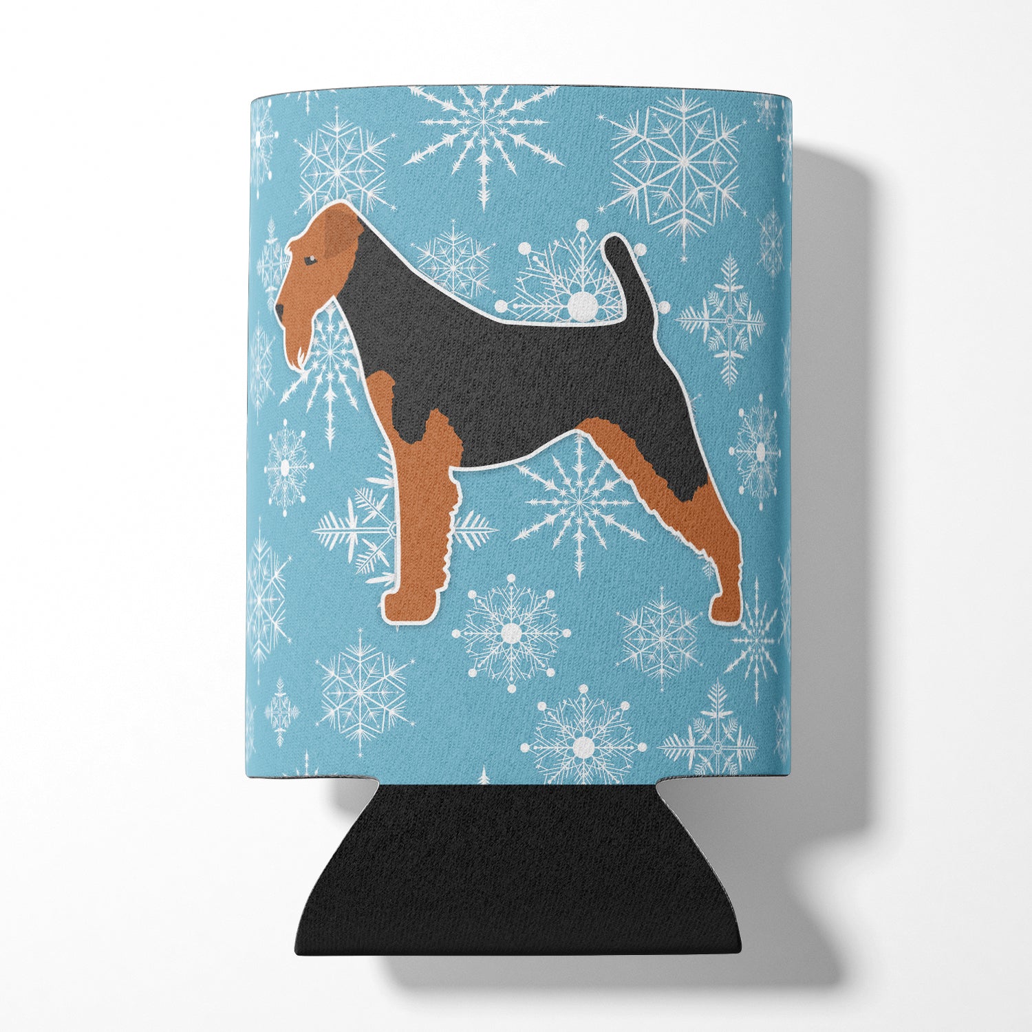 Winter Snowflake Welsh Terrier Can or Bottle Hugger BB3485CC  the-store.com.