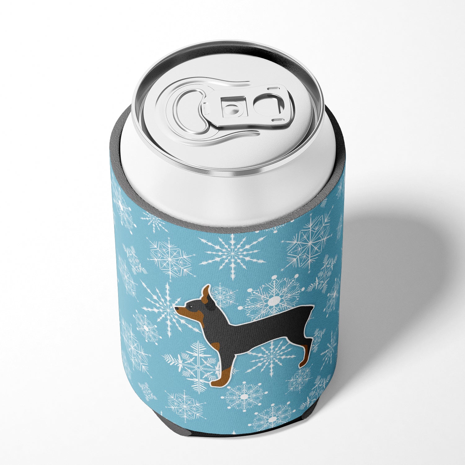 Winter Snowflake Toy Fox Terrier Can or Bottle Hugger BB3487CC  the-store.com.