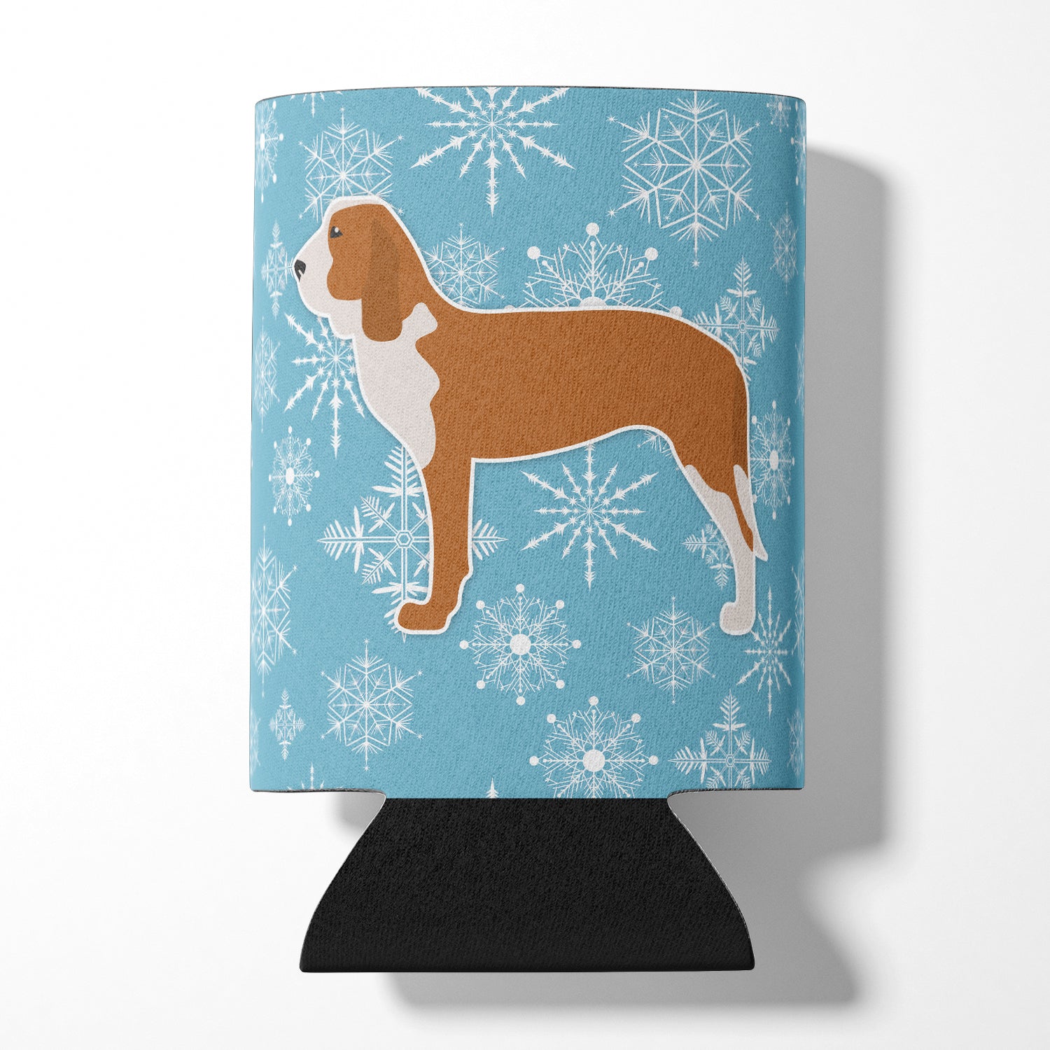 Winter Snowflake Spanish Hound Can or Bottle Hugger BB3491CC  the-store.com.