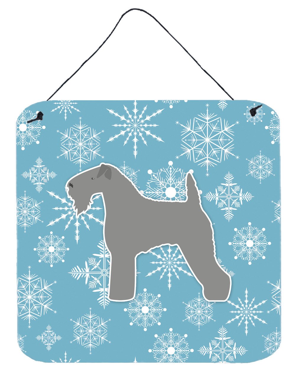 Winter Snowflake Kerry Blue Terrier Wall or Door Hanging Prints BB3492DS66 by Caroline&#39;s Treasures