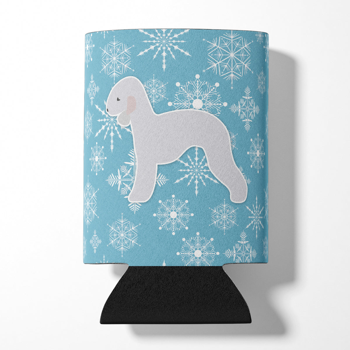 Flocon de neige d&#39;hiver Bedlington Terrier Can ou Bottle Hugger BB3494CC