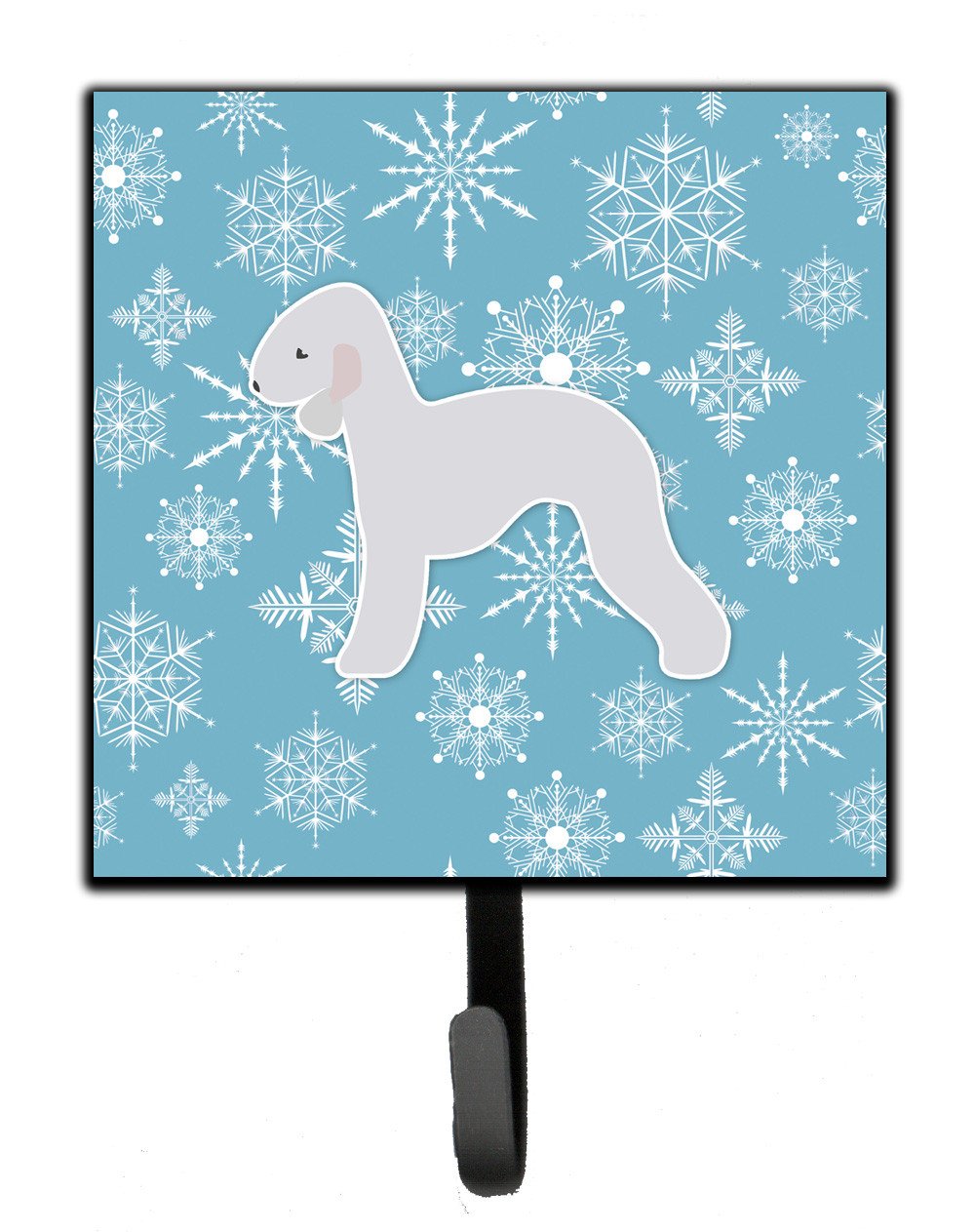 Winter Snowflake Bedlington Terrier Leash or Key Holder BB3494SH4 by Caroline&#39;s Treasures