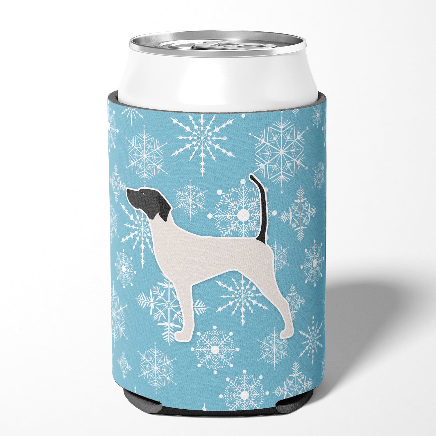 Winter Snowflake English Pointer Can or Bottle Hugger BB3495CC