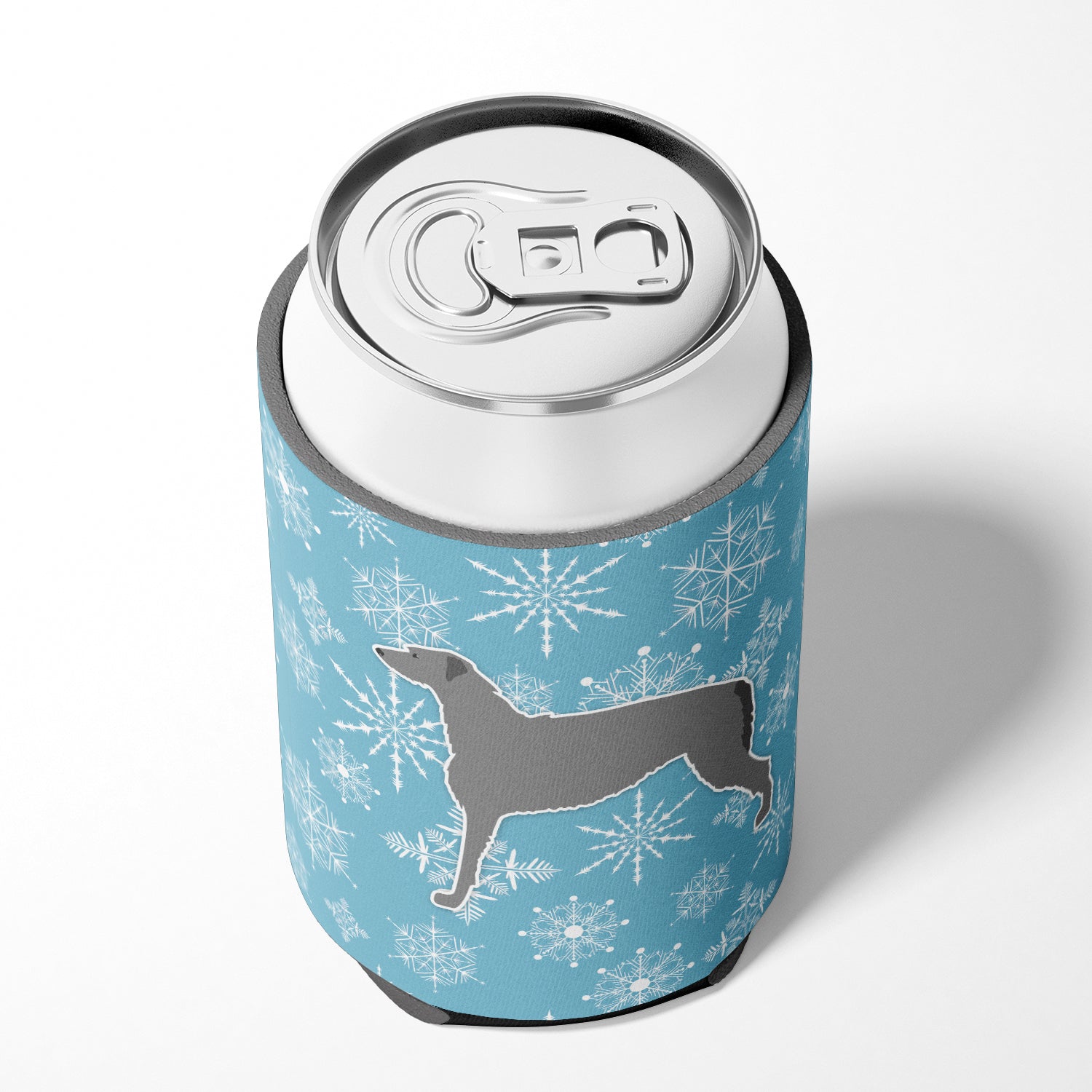 Winter Snowflake Scottish Deerhound Can ou Bottle Hugger BB3496CC