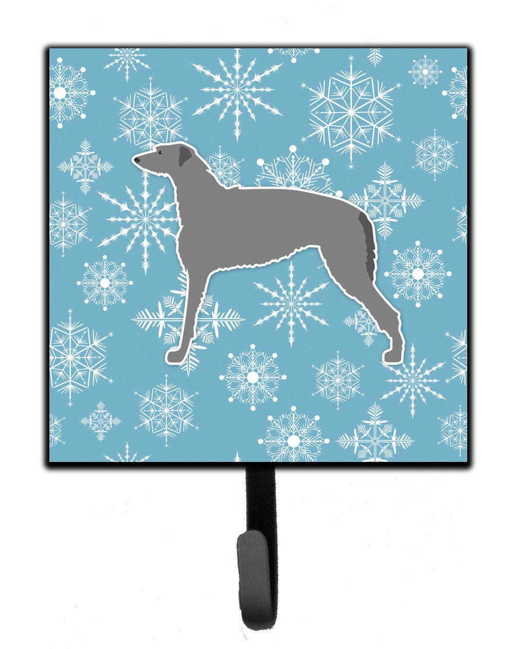 Winter Snowflake Scottish Deerhound Leash or Key Holder BB3496SH4 by Caroline&#39;s Treasures