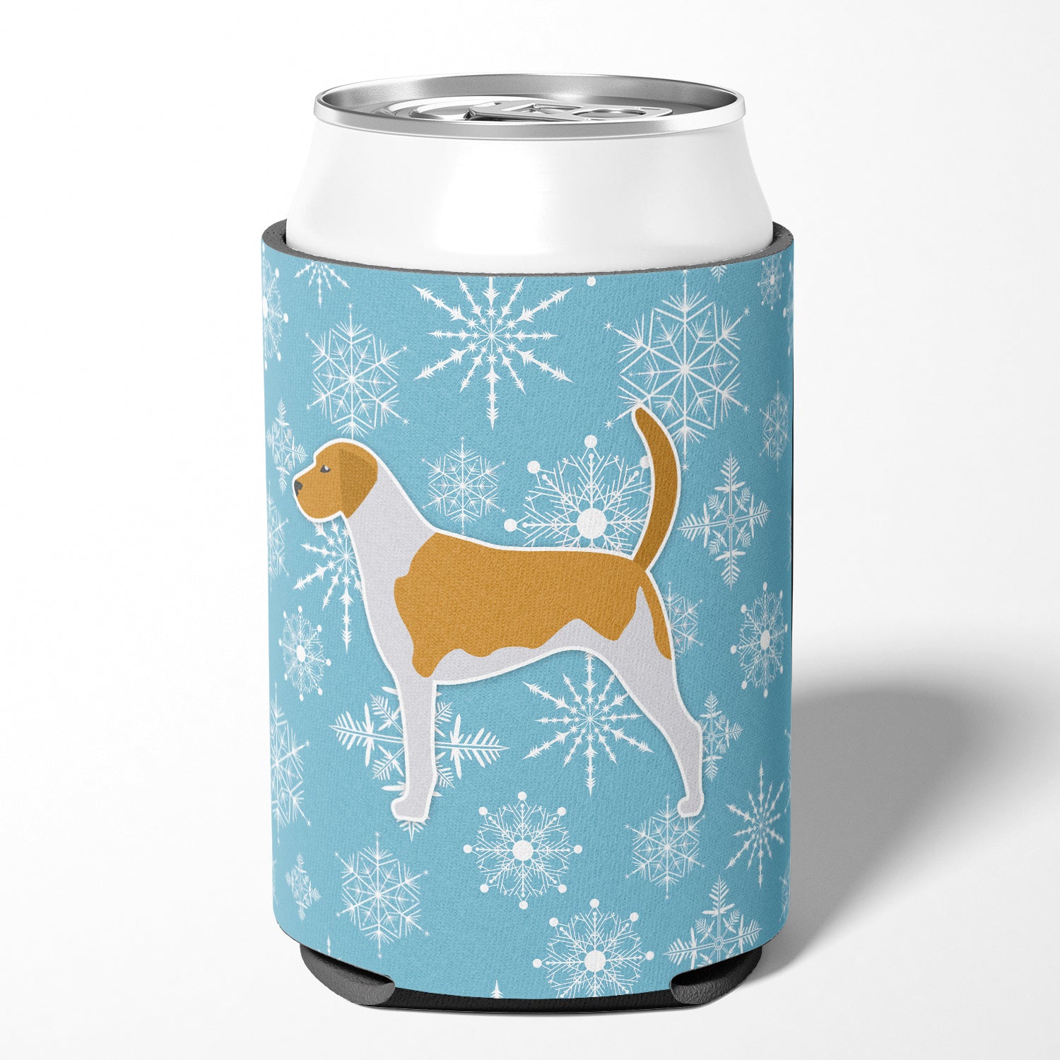 Winter Snowflake American Foxhound Porte-cannette ou porte-bouteille BB3498CC