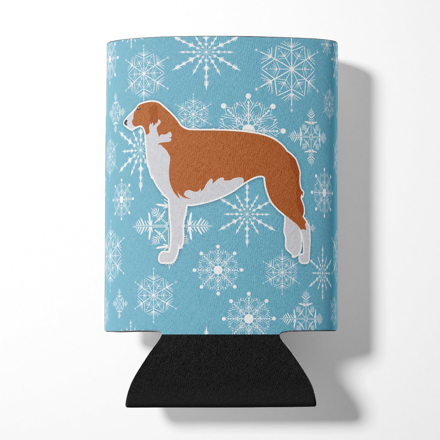 Winter Snowflake Borzoi Russian Greyhound Can or Bottle Hugger BB3499CC  the-store.com.