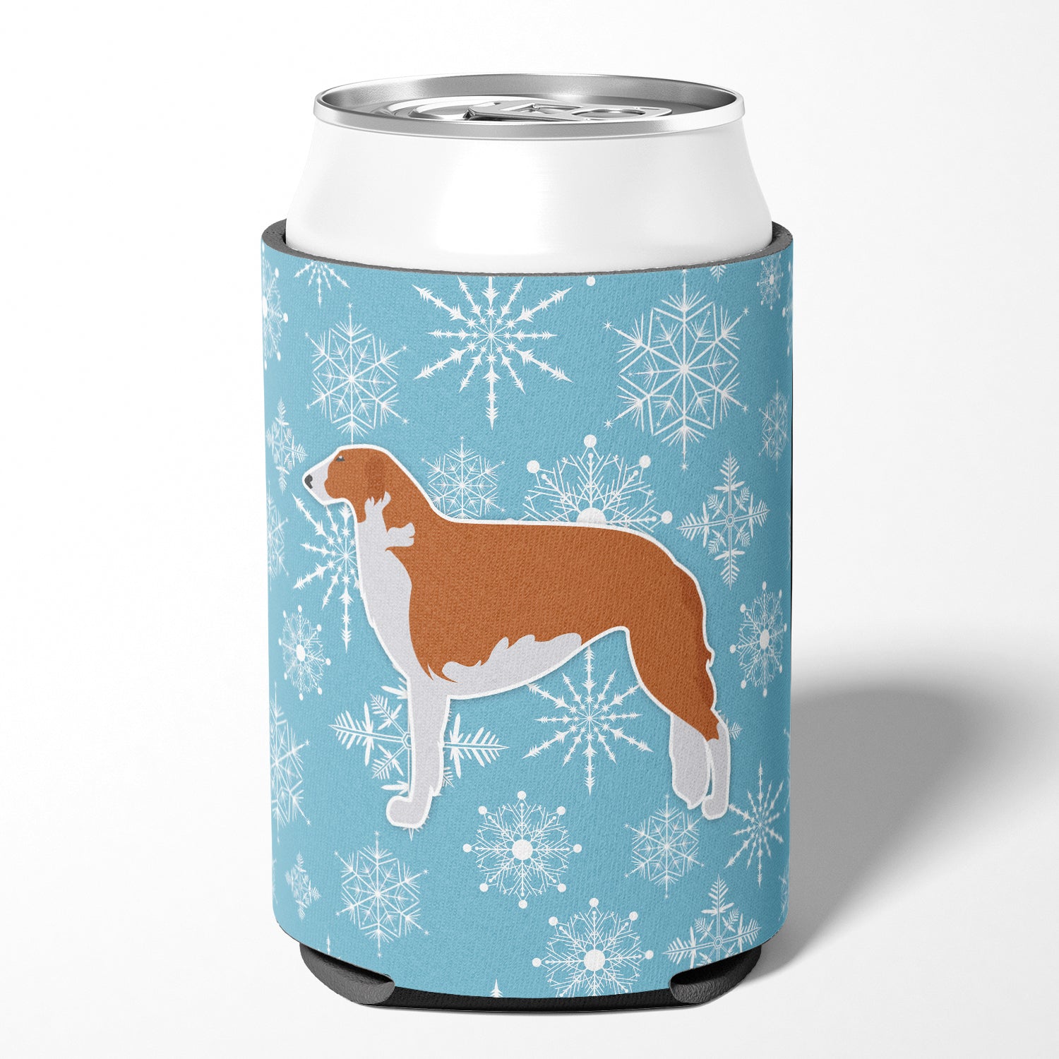 Winter Snowflake Borzoi Russian Greyhound Can or Bottle Hugger BB3499CC  the-store.com.
