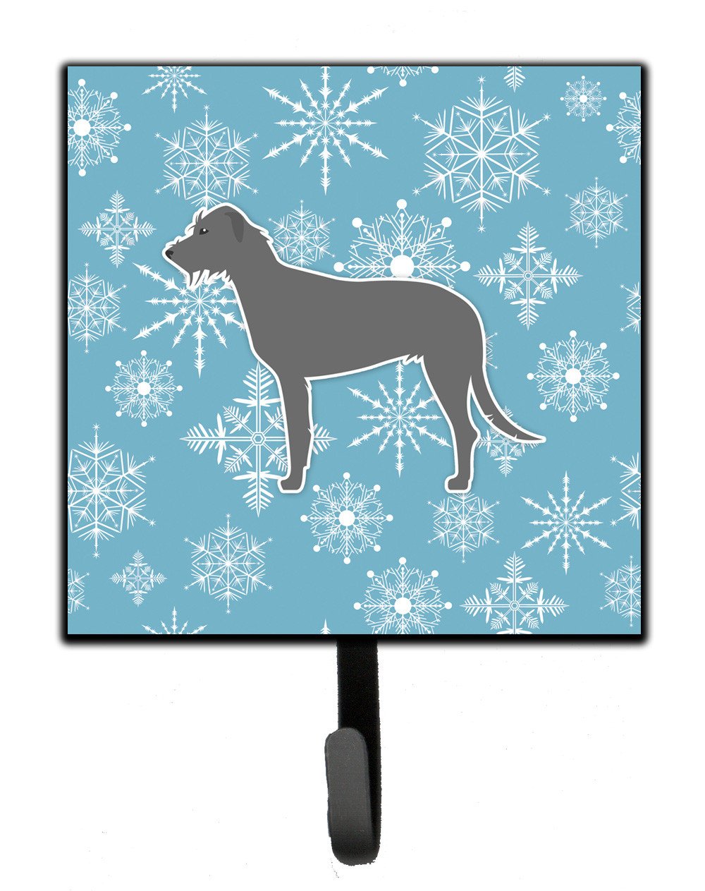 Winter Snowflake Irish Wolfhound Leash or Key Holder BB3503SH4 by Caroline&#39;s Treasures