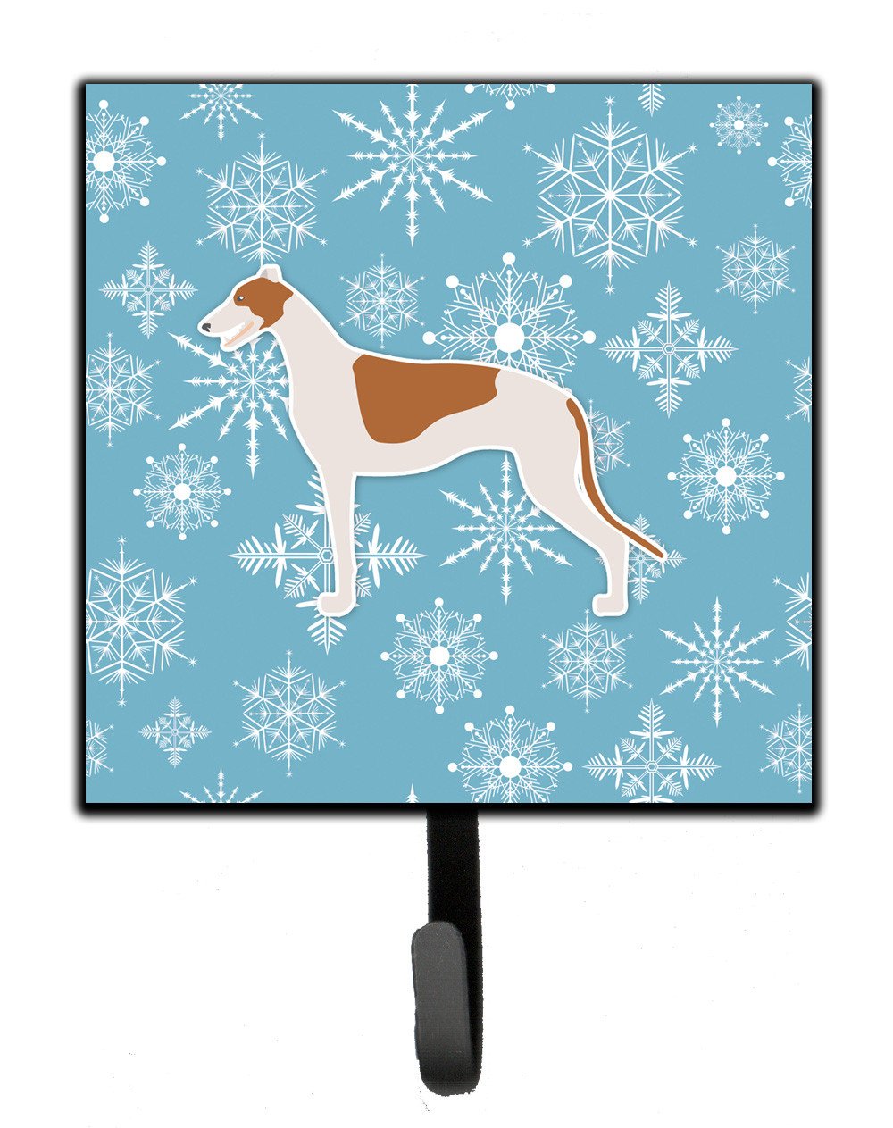 Winter Snowflake Greyhound Leash or Key Holder BB3505SH4 by Caroline&#39;s Treasures