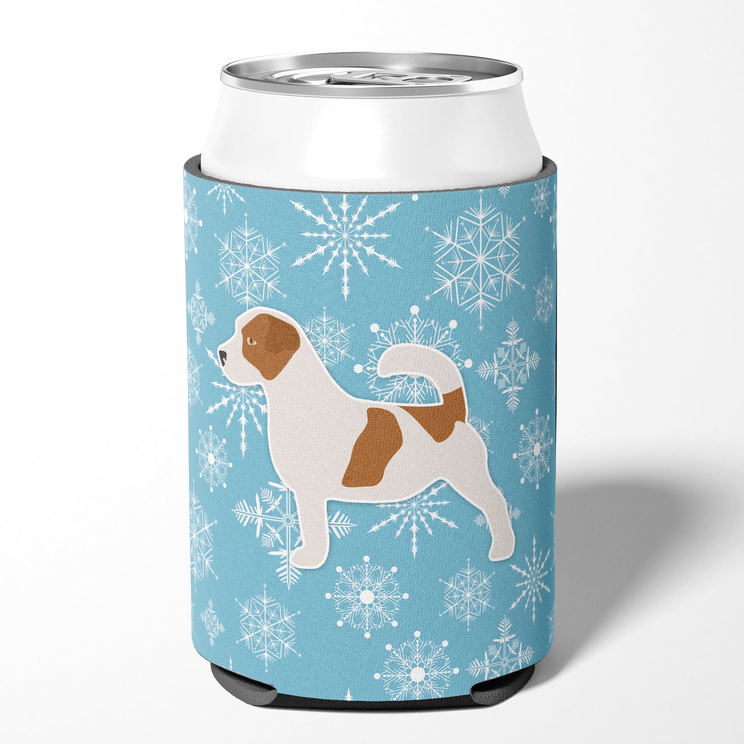 Flocon de neige d'hiver Jack Russell Terrier Can ou Bottle Hugger BB3507CC