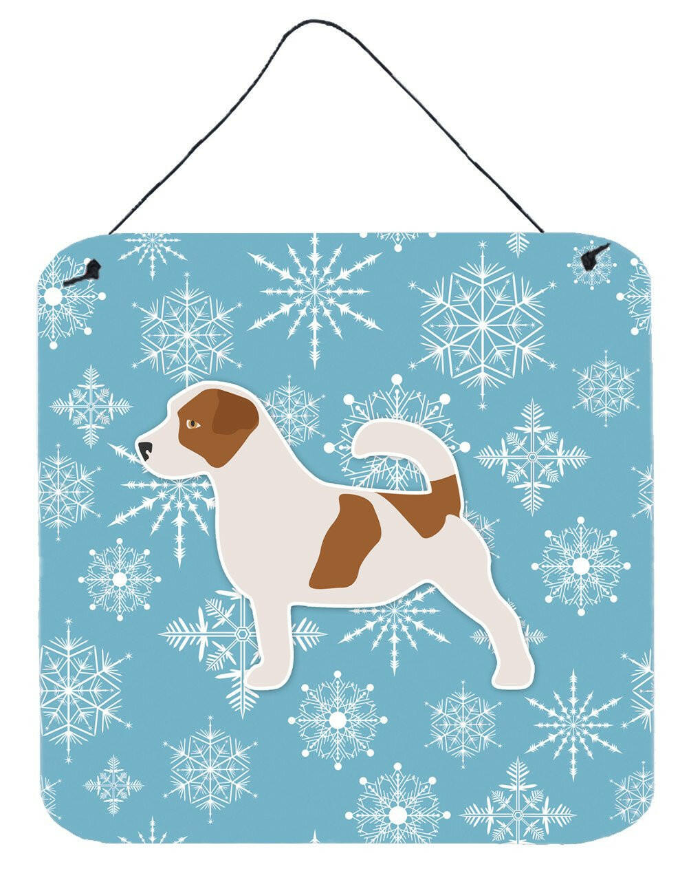 Winter Snowflake Jack Russell Terrier Wall or Door Hanging Prints BB3507DS66 by Caroline&#39;s Treasures