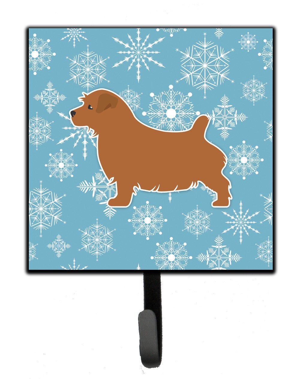 Winter Snowflake Norfolk Terrier Leash or Key Holder BB3509SH4 by Caroline&#39;s Treasures
