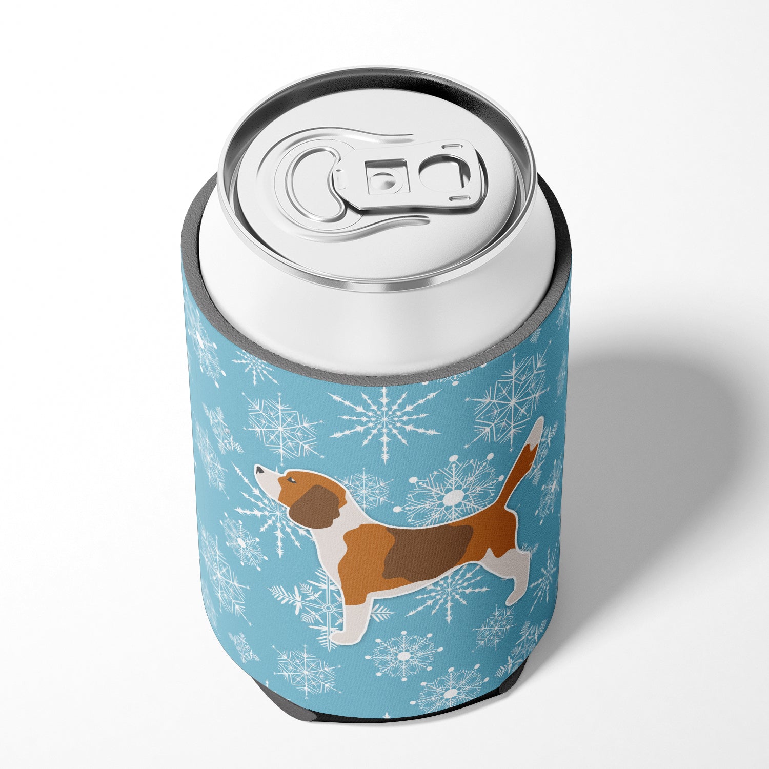 Winter Snowflake Beagle Can or Bottle Hugger BB3510CC