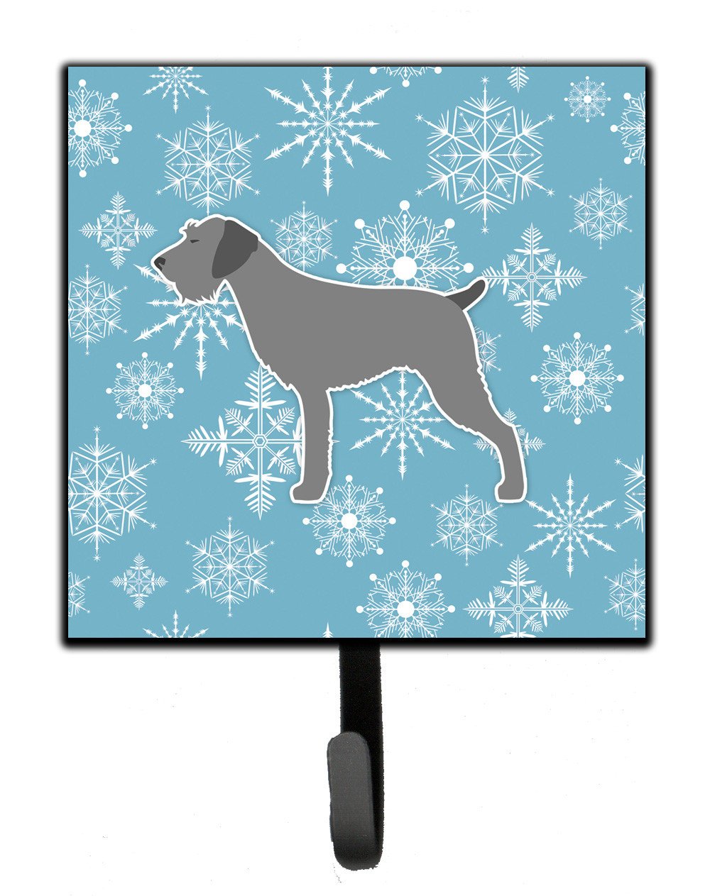 Winter Snowflake German Wirehaired Pointer Leash or Key Holder BB3511SH4 by Caroline&#39;s Treasures
