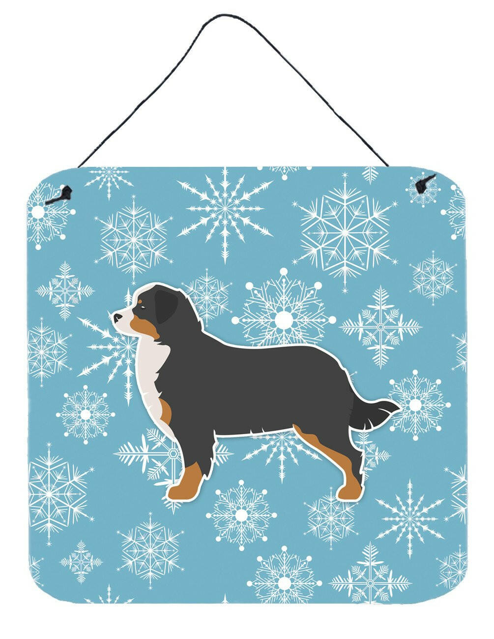 Winter Snowflake Bernese Mountain Dog Wall or Door Hanging Prints BB3519DS66 by Caroline&#39;s Treasures